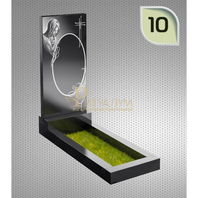 Памятник из гранита "Клипарт" с оформлением 10 — ritualum.ru